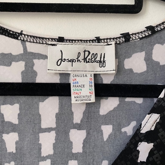 Joseph Ribkoff Vintage V-Neck Wrap Midi Dress - Picture 2 of 6